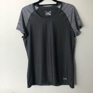 Under Armour fitted work out tee in grey